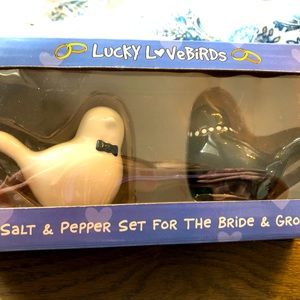 Salt and Pepper Shakers - Bride and Groom Birds